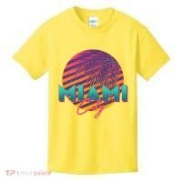 Retro 80's Miami CIty Emblem Kids T-Shirt thumb 0