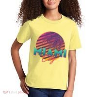 Retro 80's Miami CIty Emblem Kids T-Shirt thumb 2