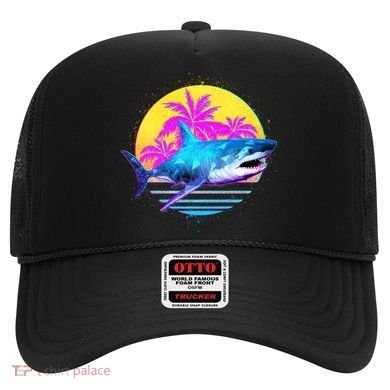 Retro 80s Polygon Shark Hat