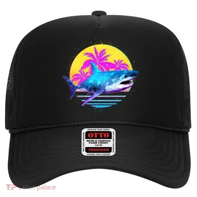 Retro 80s Polygon Shark Hat