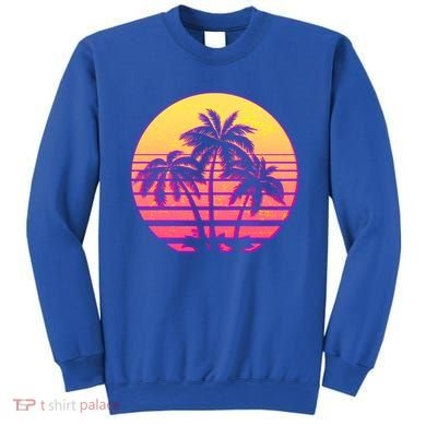 Retro 80's Sunset Palms Sweatshirt