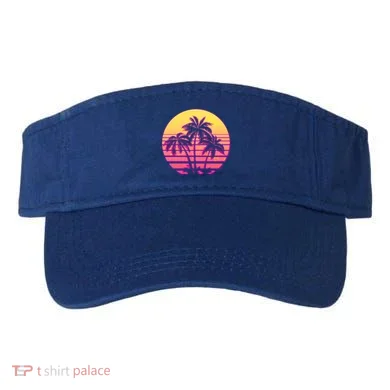 Retro 80's Sunset Palms Visor