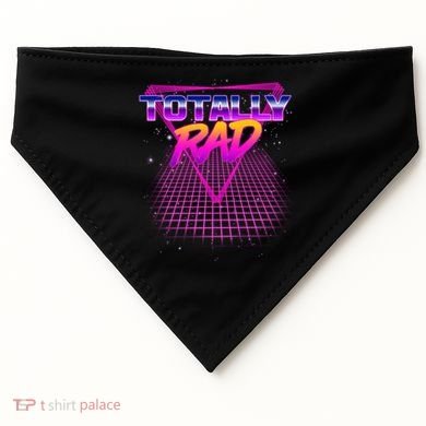 Retro 80's Totally Rad USA-Made Doggie Bandana