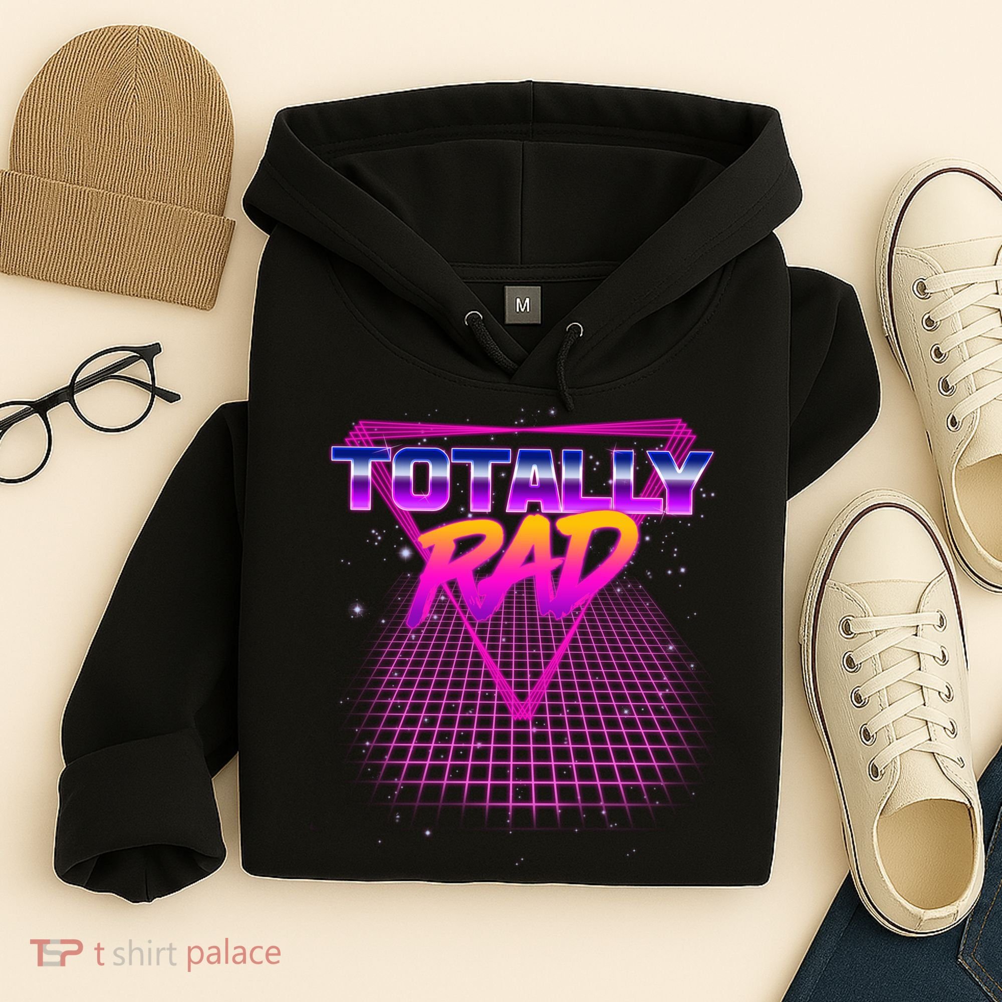 Retro 80's Totally Rad Hoodie
