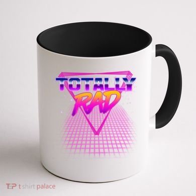 Retro 80's Totally Rad Coffee Mug back