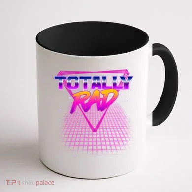 Retro 80's Totally Rad Coffee Mug back