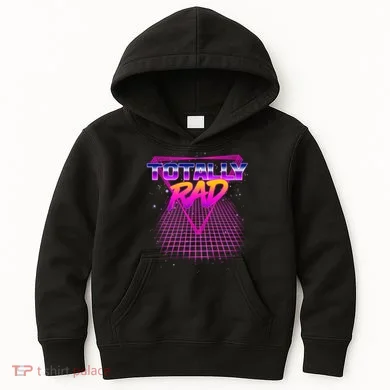 Retro 80's Totally Rad Kids Hoodie