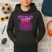 Retro 80's Totally Rad Kids Hoodie thumb 2