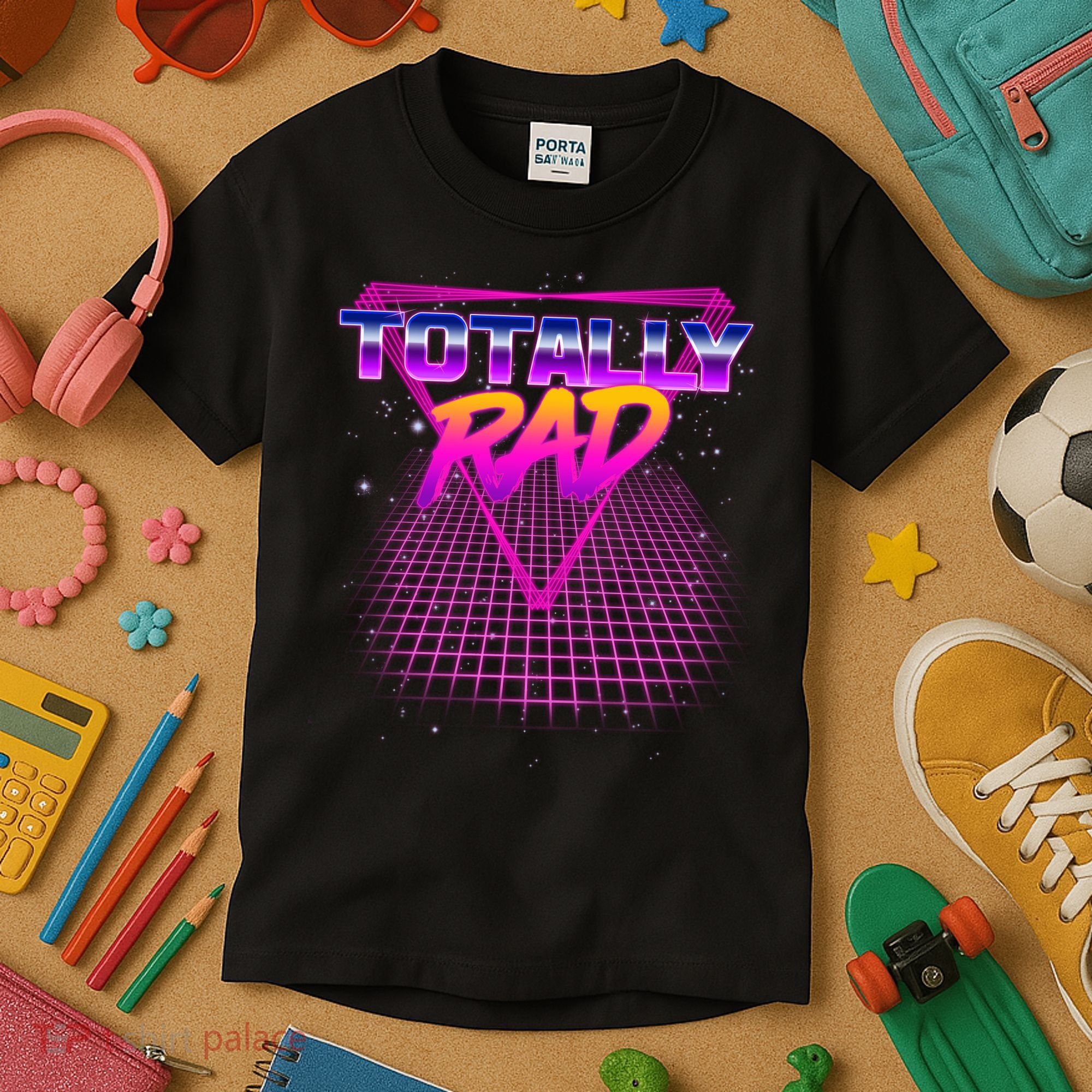 Retro 80's Totally Rad Kids T-Shirt