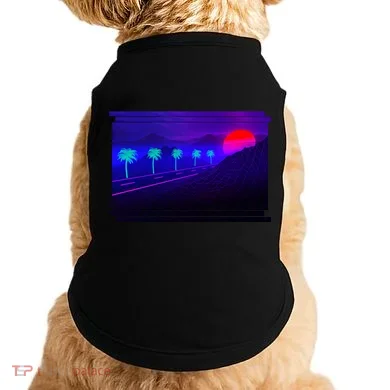 Retro 80s Vaporwave  Doggie Tank