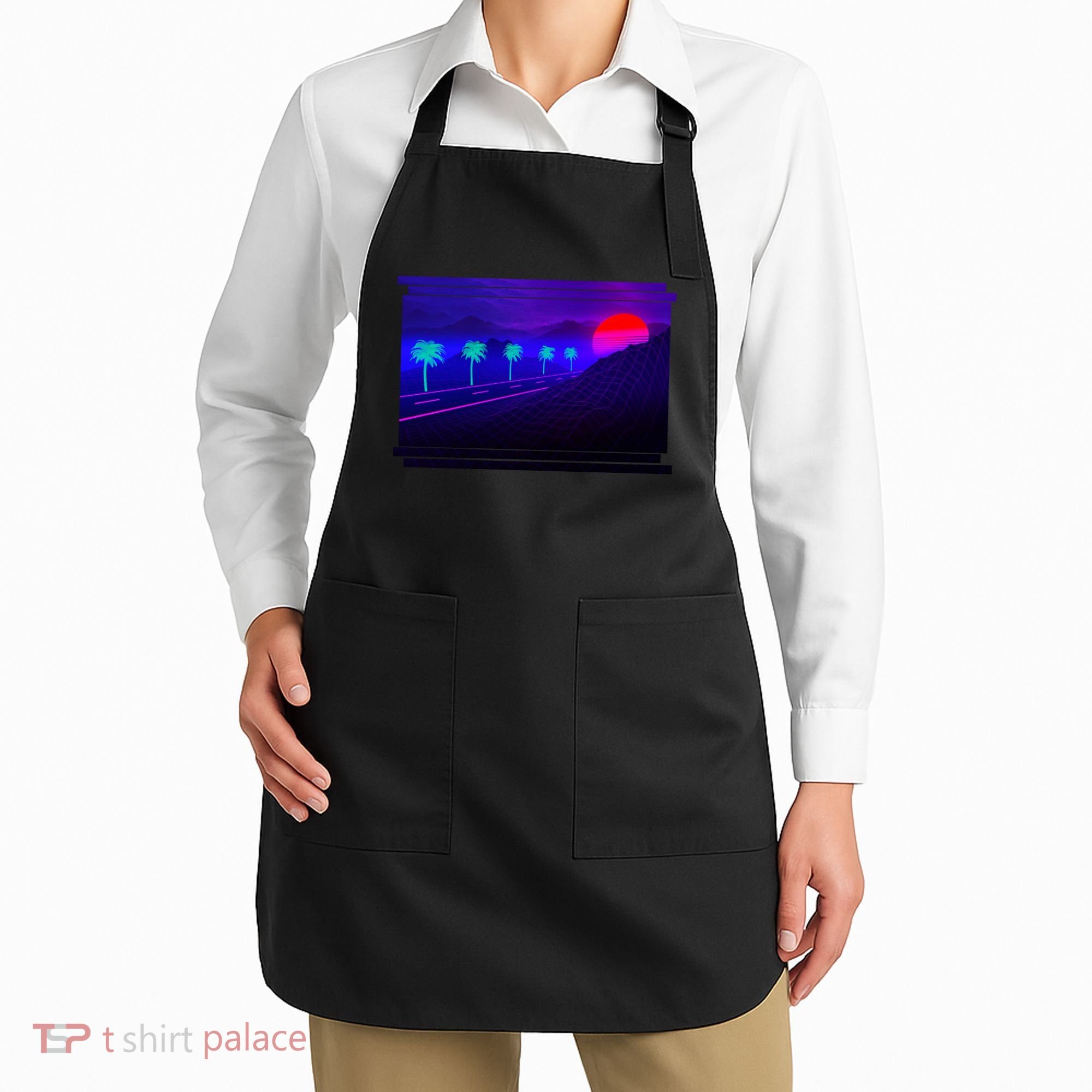 Retro 80s Vaporwave  Apron