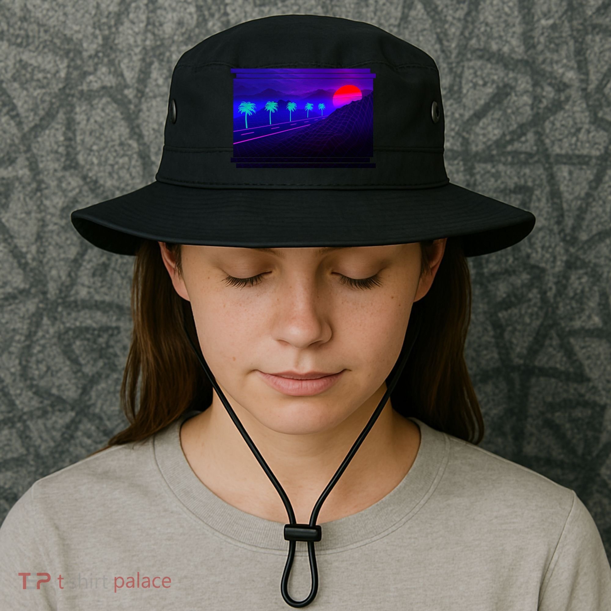 Retro 80s Vaporwave  Bucket Hat