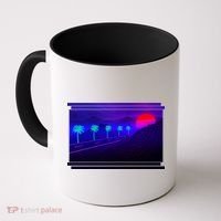 Retro 80s Vaporwave  Coffee Mug thumb 0