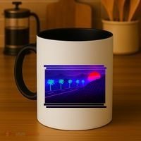 Retro 80s Vaporwave  Coffee Mug thumb 4