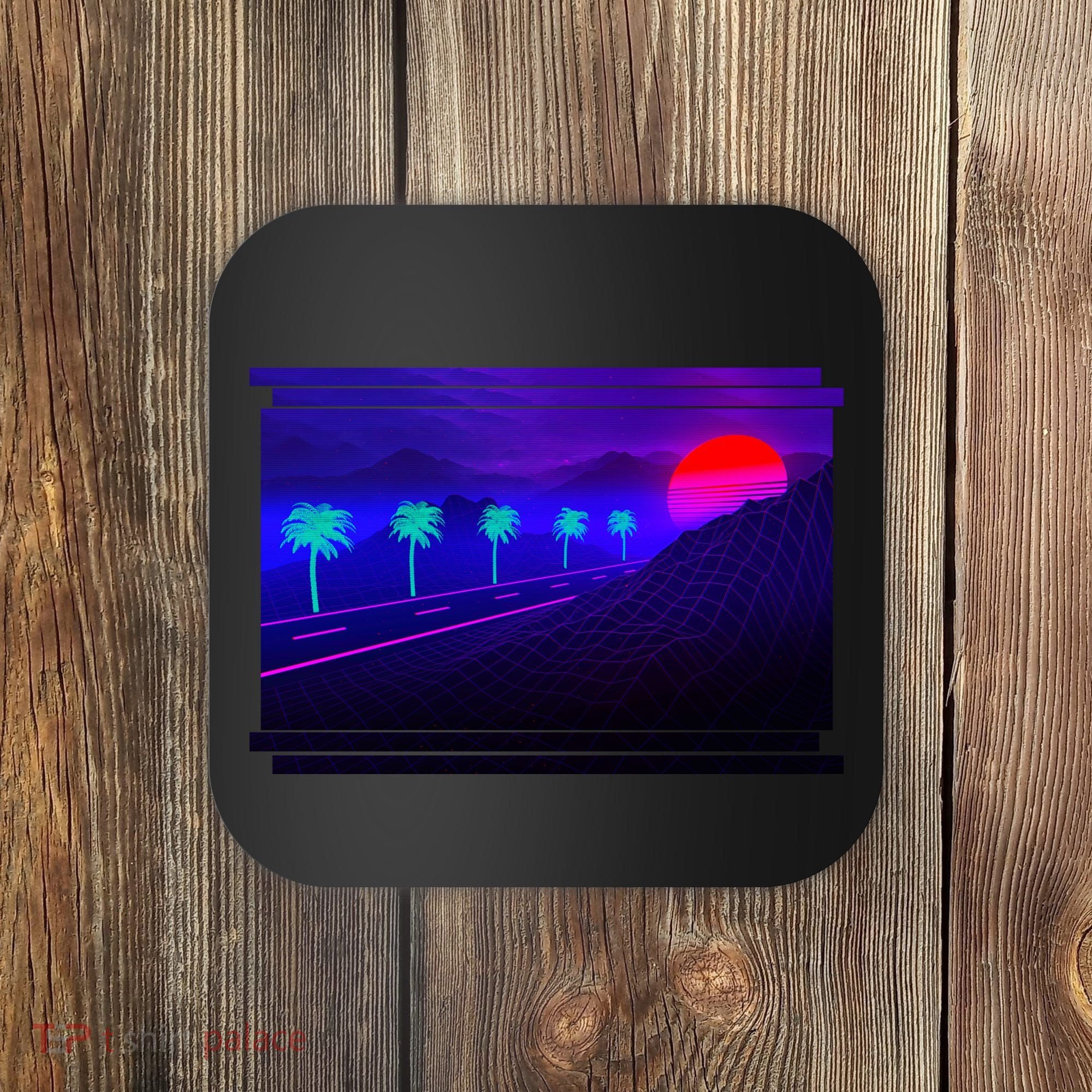 Retro 80s Vaporwave  Coaster