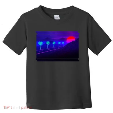 Retro 80s Vaporwave  Toddler T-Shirt
