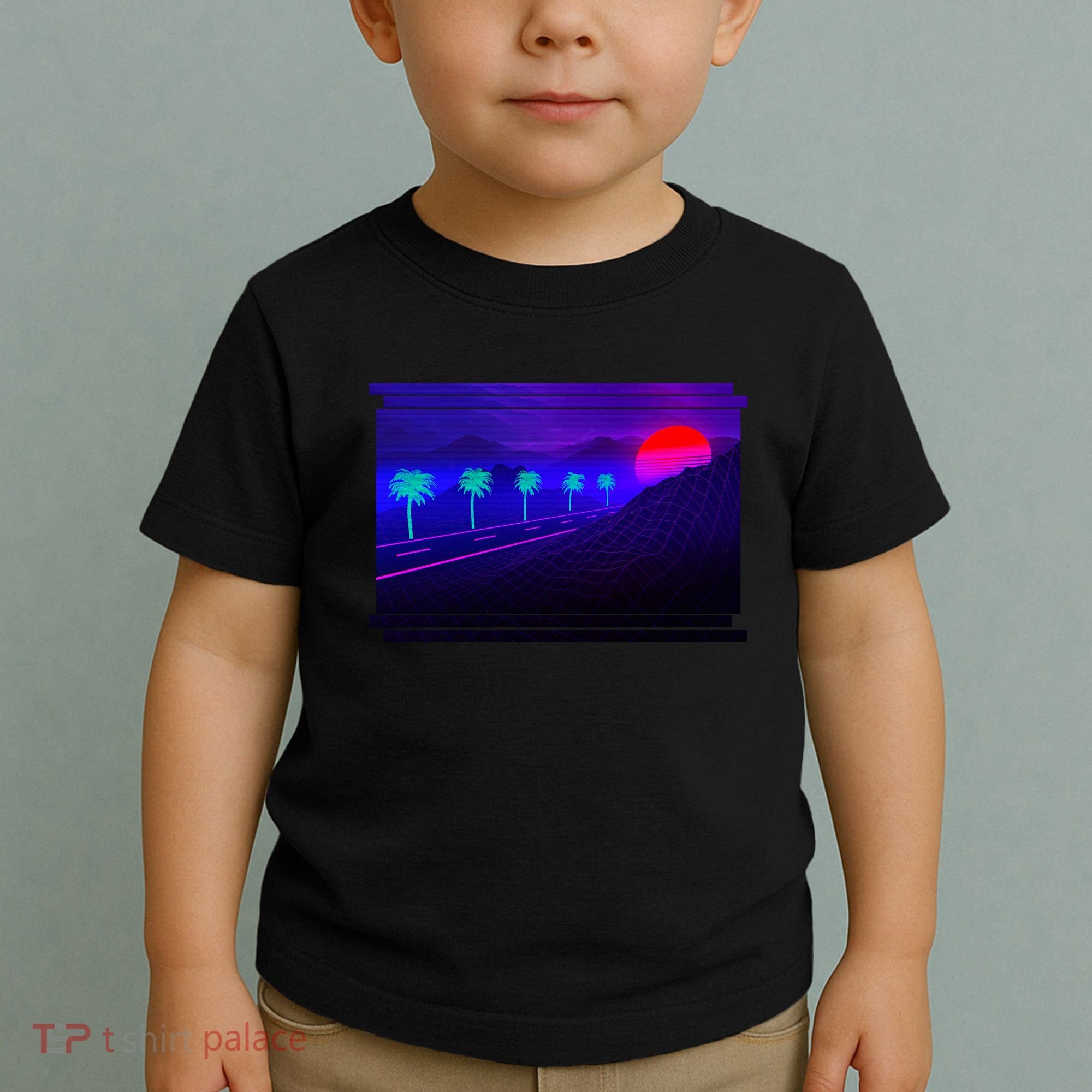 Retro 80s Vaporwave  Toddler T-Shirt