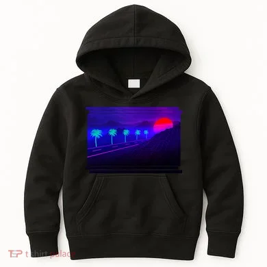 Retro 80s Vaporwave Kids Hoodie
