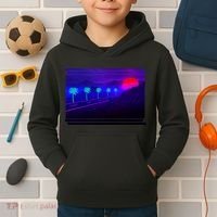 Retro 80s Vaporwave  Kids Hoodie thumb 2