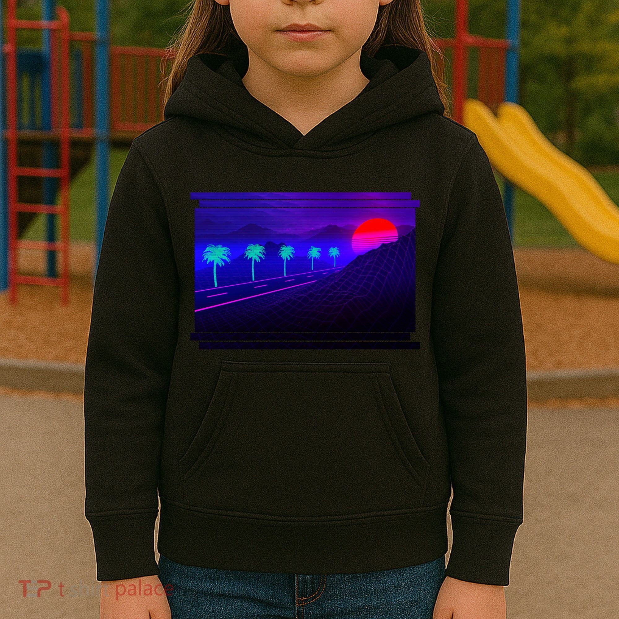 Retro 80s Vaporwave  Kids Hoodie