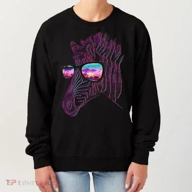 Retro 80s Zebra Shade Women's Sweatshirt