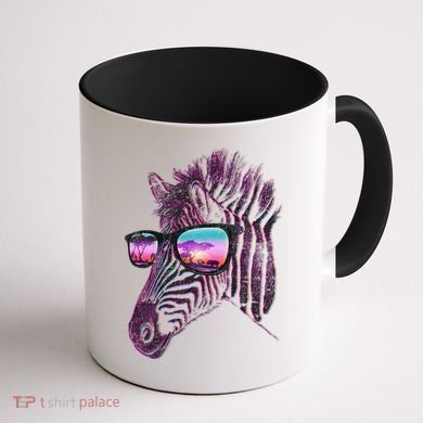 Retro 80s Zebra Shade Coffee Mug back