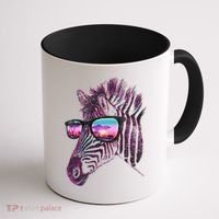Retro 80s Zebra Shade Coffee Mug thumb 1