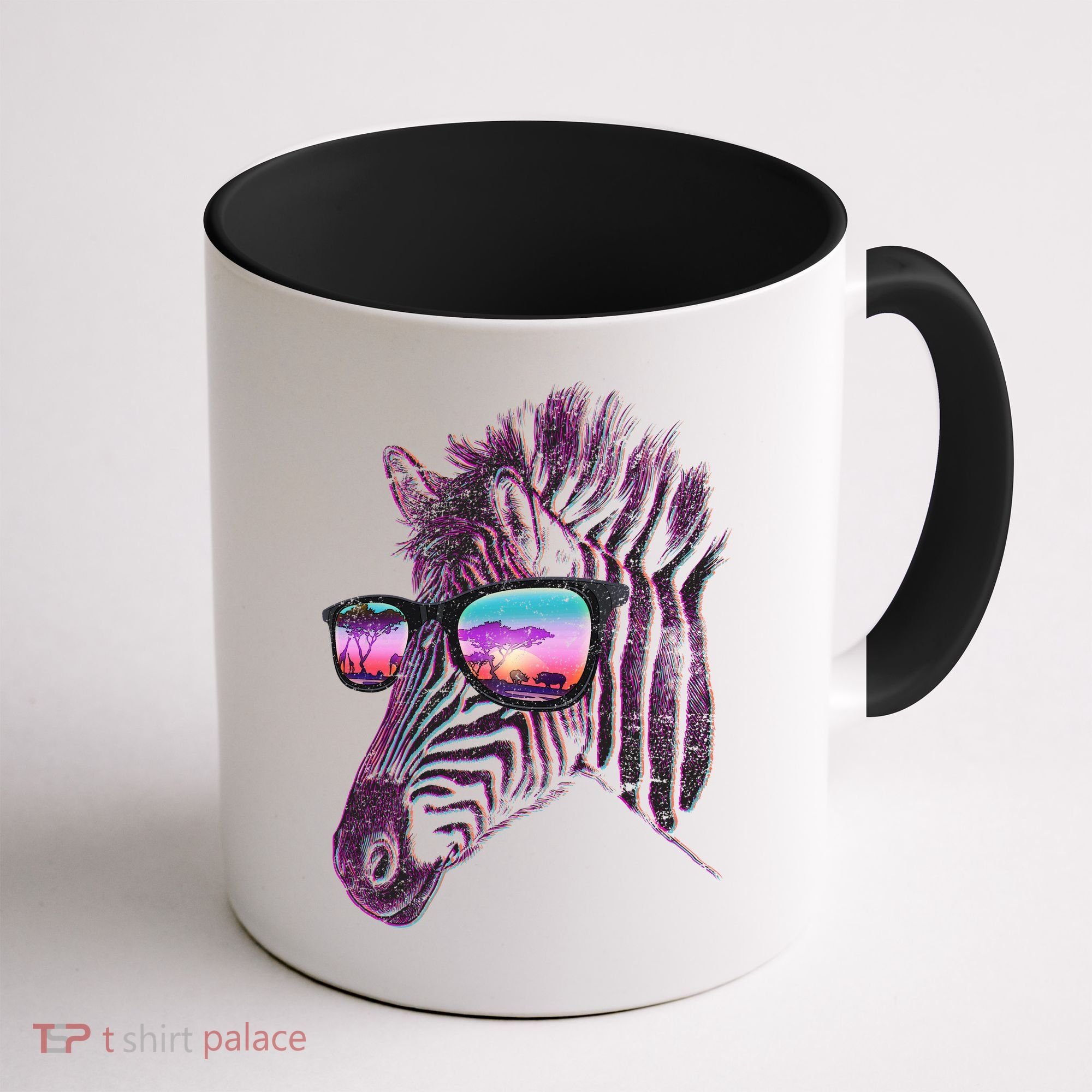 Retro 80s Zebra Shade Coffee Mug