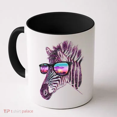 Retro 80s Zebra Shade Coffee Mug