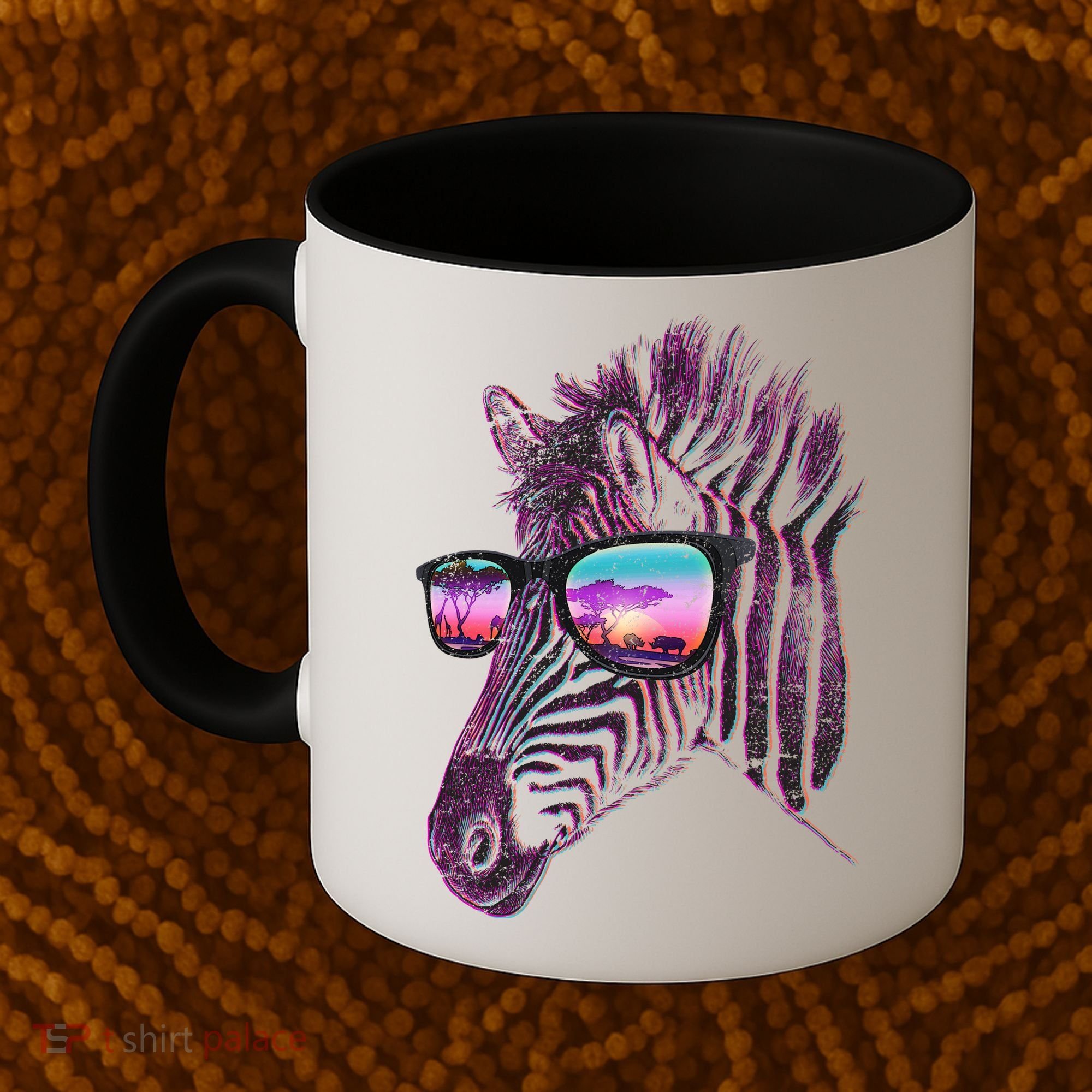 Retro 80s Zebra Shade Coffee Mug