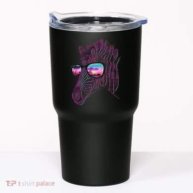 Retro 80s Zebra Shade Tumbler
