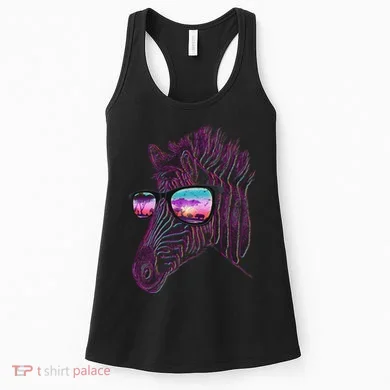 Retro 80s Zebra Shade Women's Tank Top