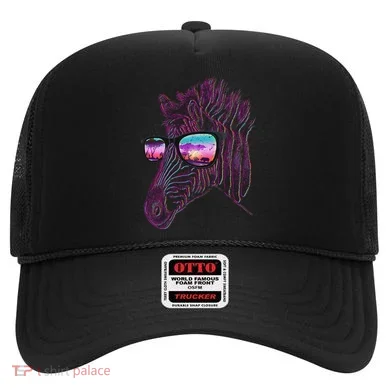 Retro 80s Zebra Shade Hat