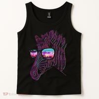 Retro 80s Zebra Shade Tank Top thumb 2