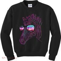 Retro 80s Zebra Shade Kids Sweatshirt thumb 0