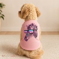 Retro 80s Zebra Shade Doggie Tank thumb 2
