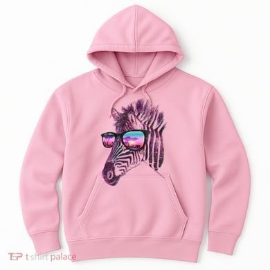 Retro 80s Zebra Shade Hoodie