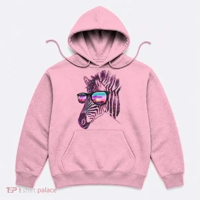 Retro 80s Zebra Shade Hoodie