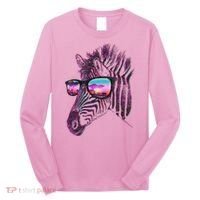 Retro 80s Zebra Shade Long Sleeve Shirt thumb 0