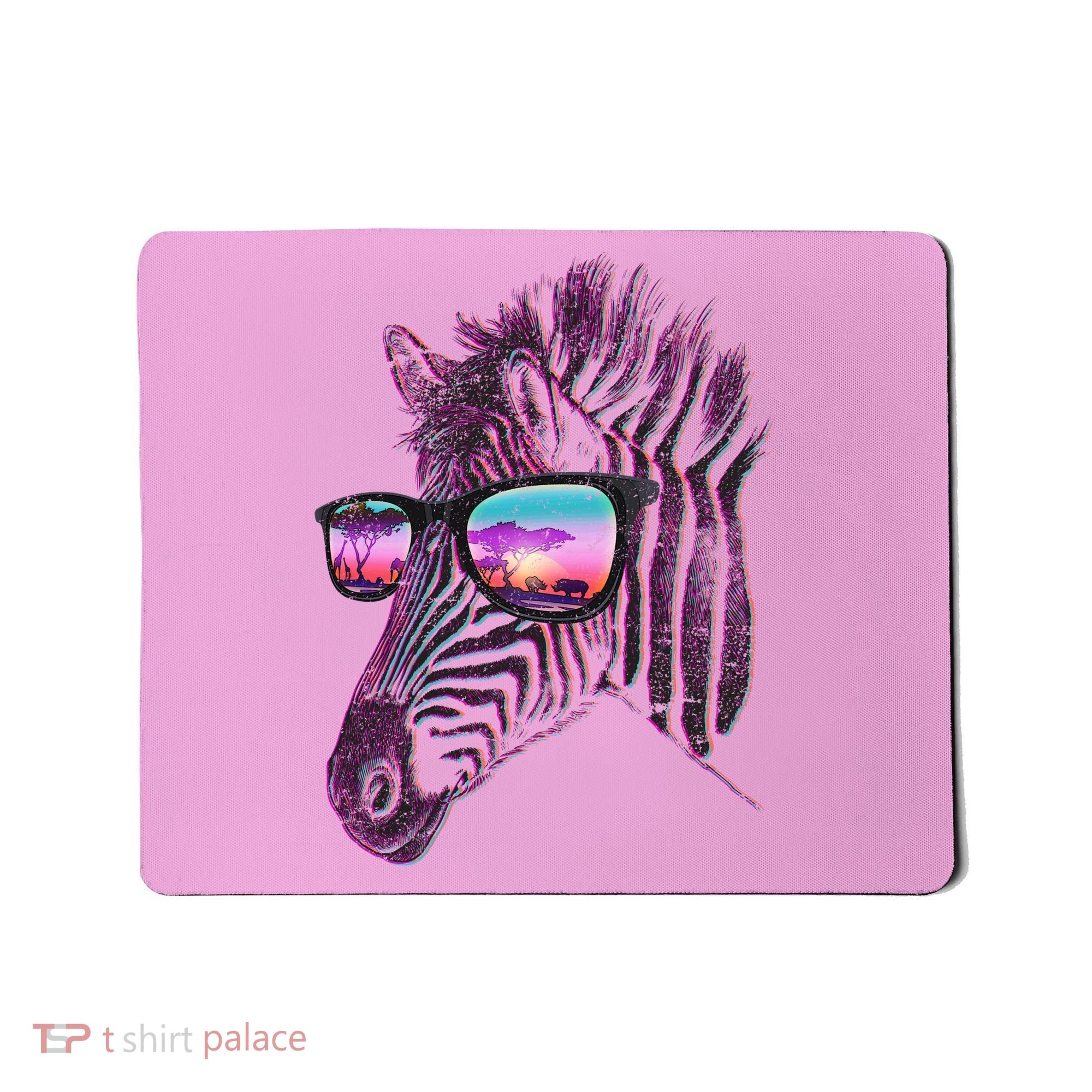 Retro 80s Zebra Shade Mousepad