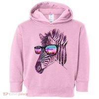 Retro 80s Zebra Shade Toddler Hoodie thumb 0