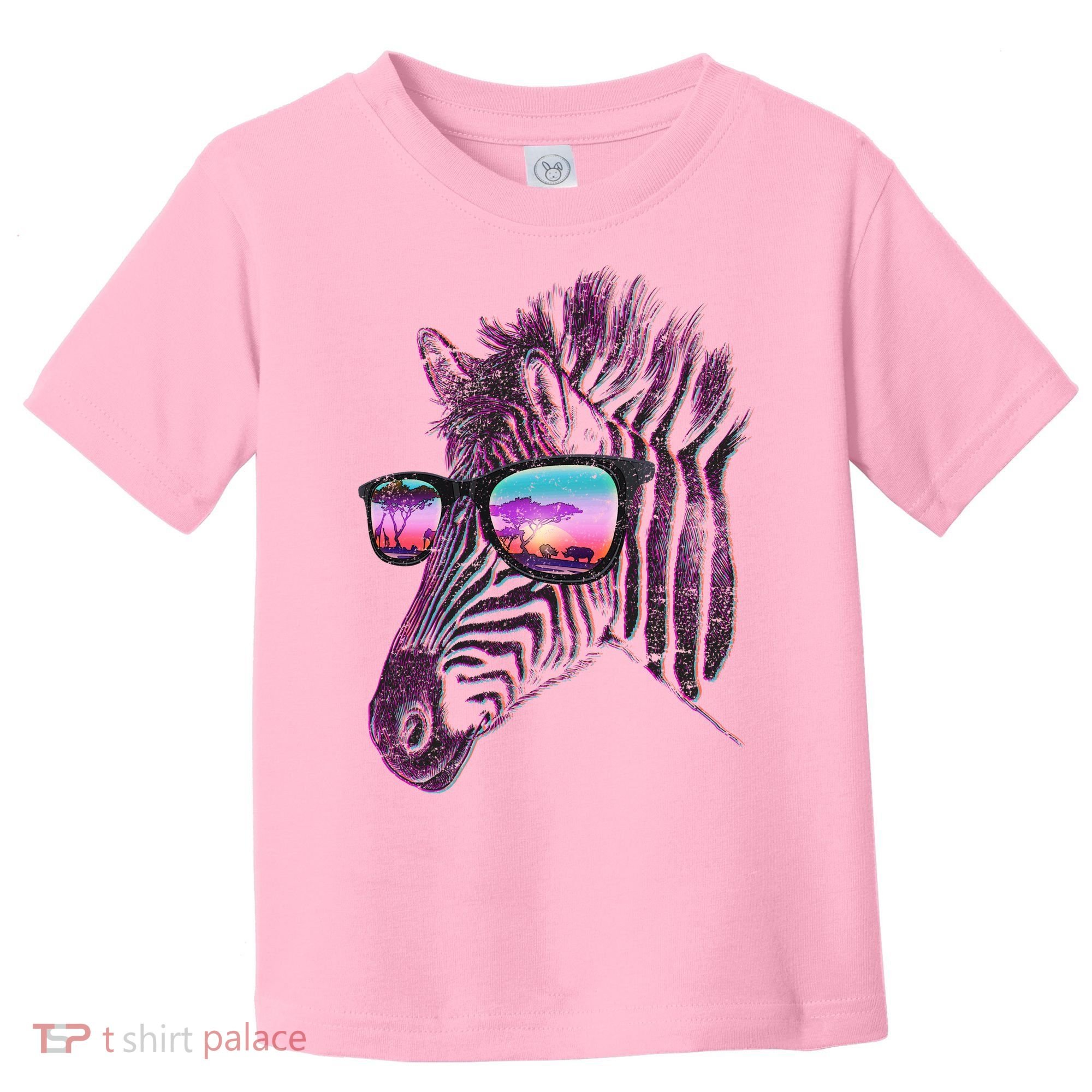 Retro 80s Zebra Shade Toddler T-Shirt