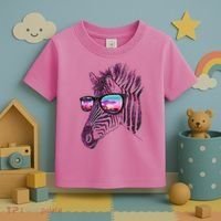 Retro 80s Zebra Shade Toddler T-Shirt thumb 3