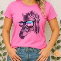 Retro 80s Zebra Shade Women's T-Shirt thumb 2