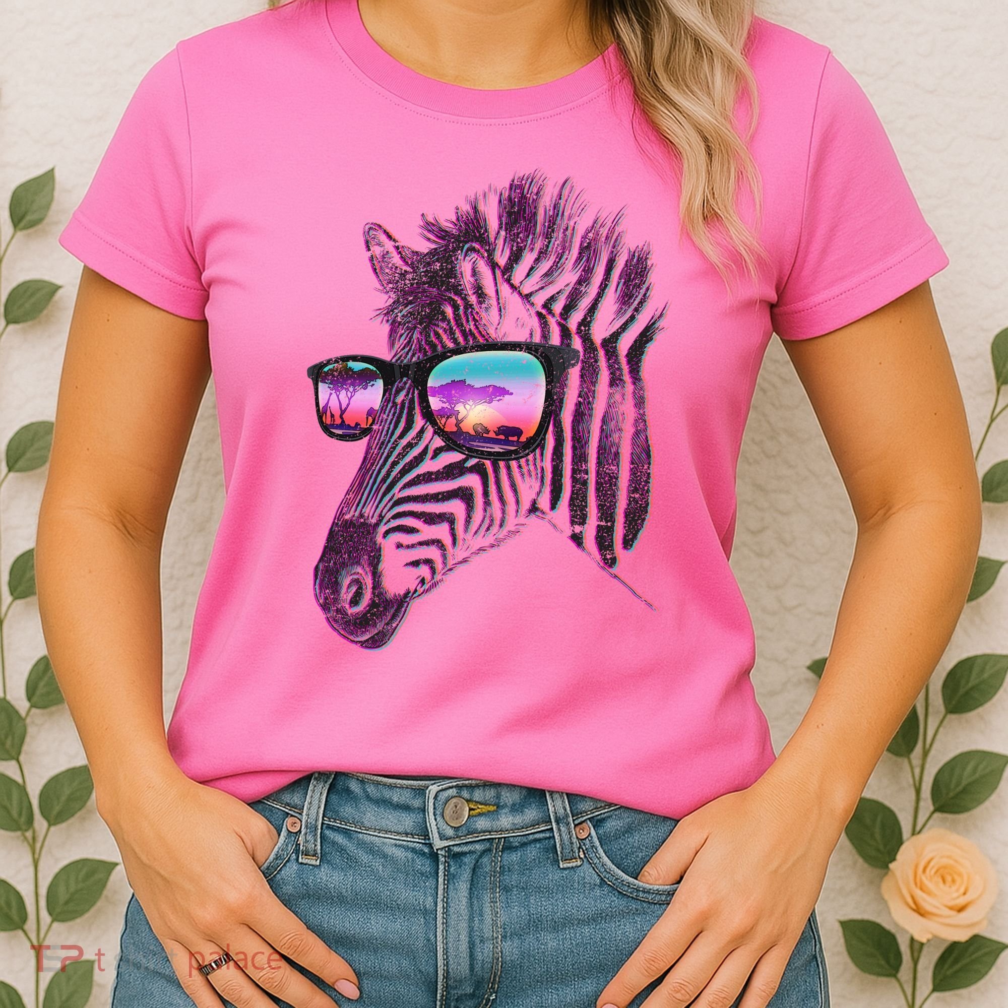 Retro 80s Zebra Shade Women's T-Shirt