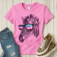 Retro 80s Zebra Shade Women's T-Shirt thumb 3