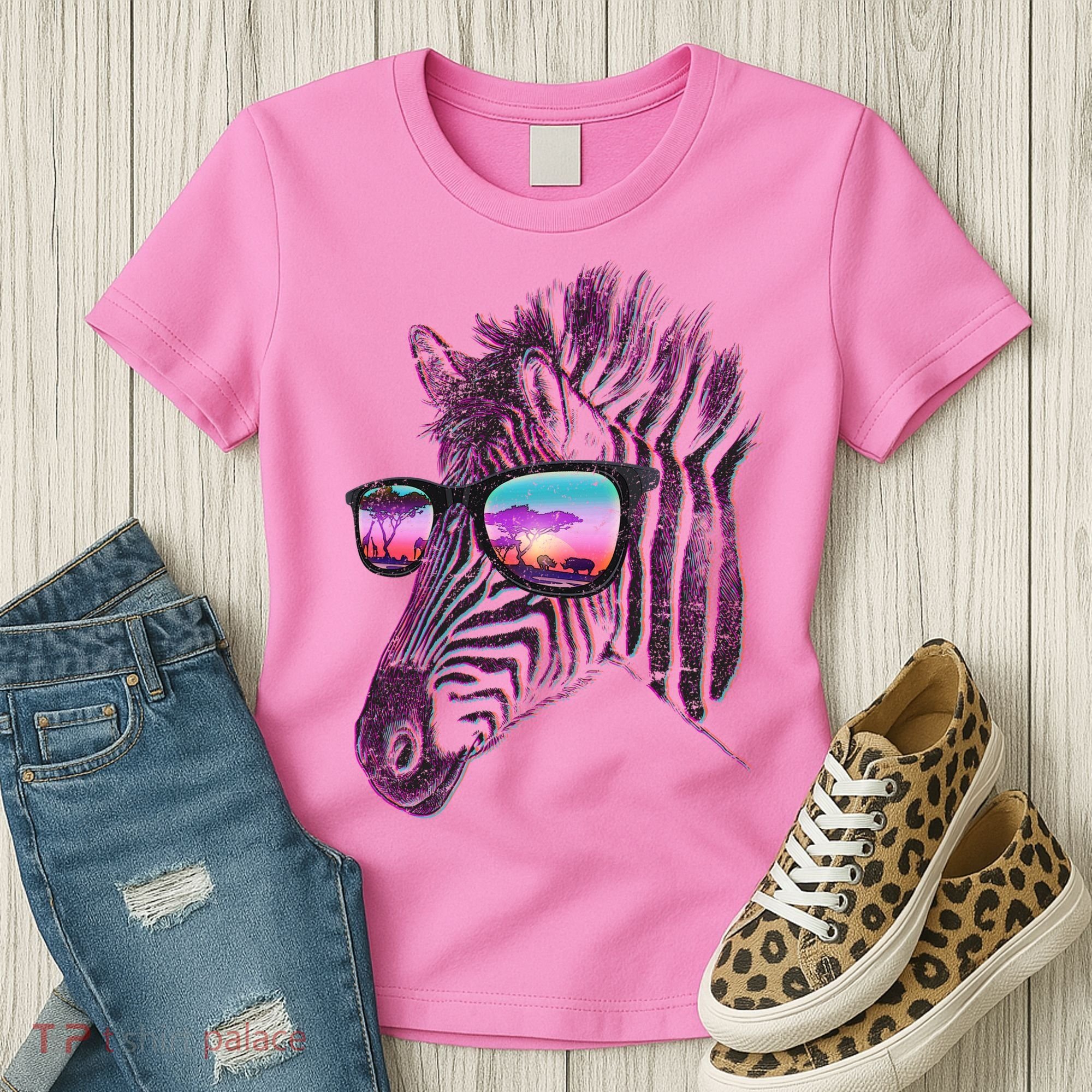 Retro 80s Zebra Shade Women's T-Shirt