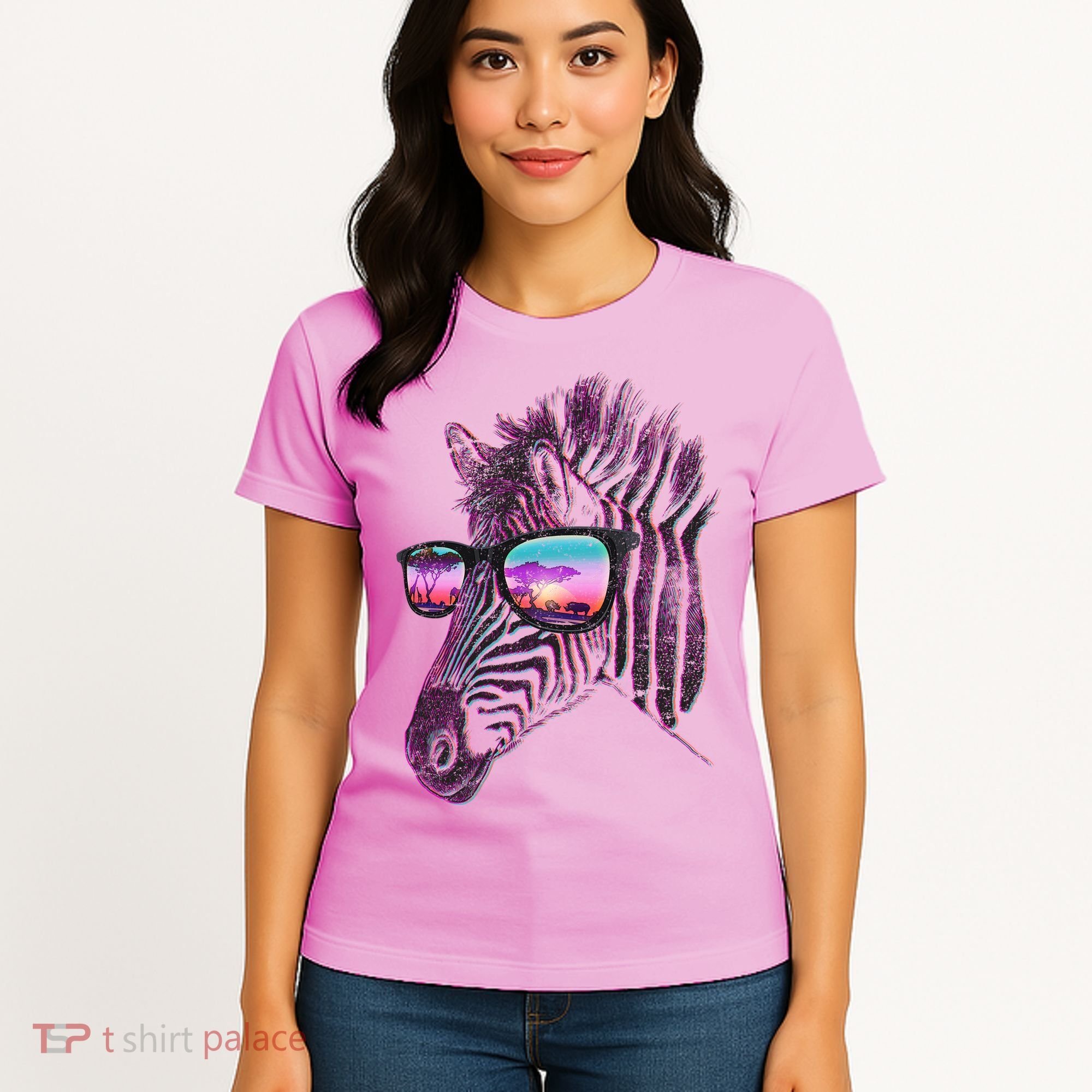 Retro 80s Zebra Shade Women's T-Shirt