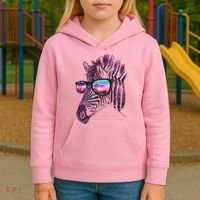 Retro 80s Zebra Shade Kids Hoodie thumb 3