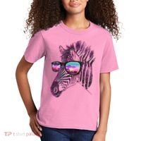 Retro 80s Zebra Shade Kids T-Shirt thumb 2